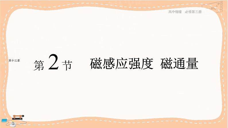 人教版高中物理必修第三册·13.2《磁感应强度 磁通量》课件+练习（含答案）01