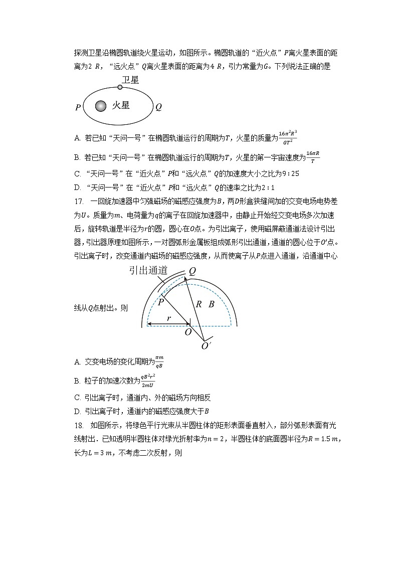 2023届安徽省滁州市定远县育才学校高三下学期第二次模拟考试 理综物理（解析版）02