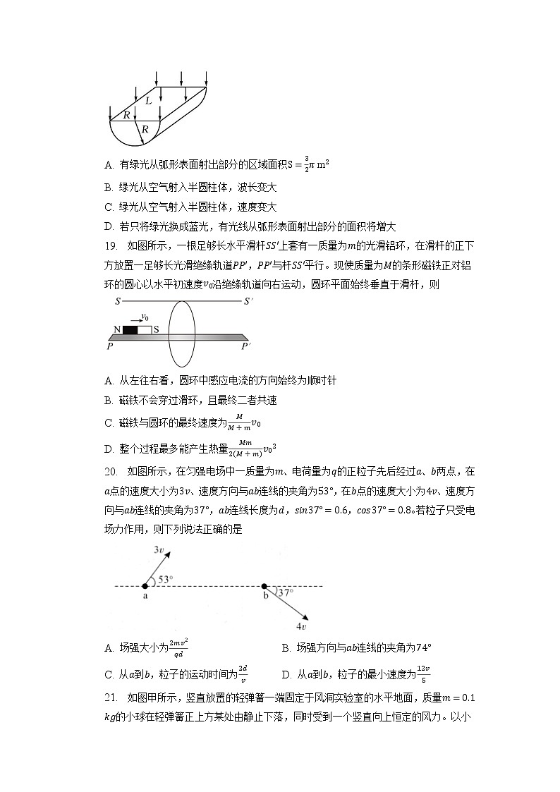 2023届安徽省滁州市定远县育才学校高三下学期第二次模拟考试 理综物理（解析版）03