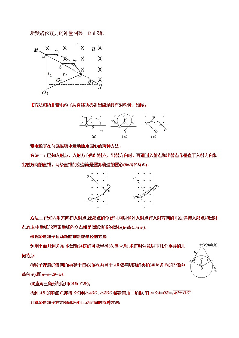 专题04 直线边界磁场模型-高考物理磁场常用模型最新模拟题精练02