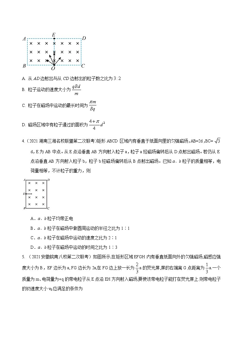 专题10 正方形边界磁场模型-高考物理磁场常用模型最新模拟题精练02