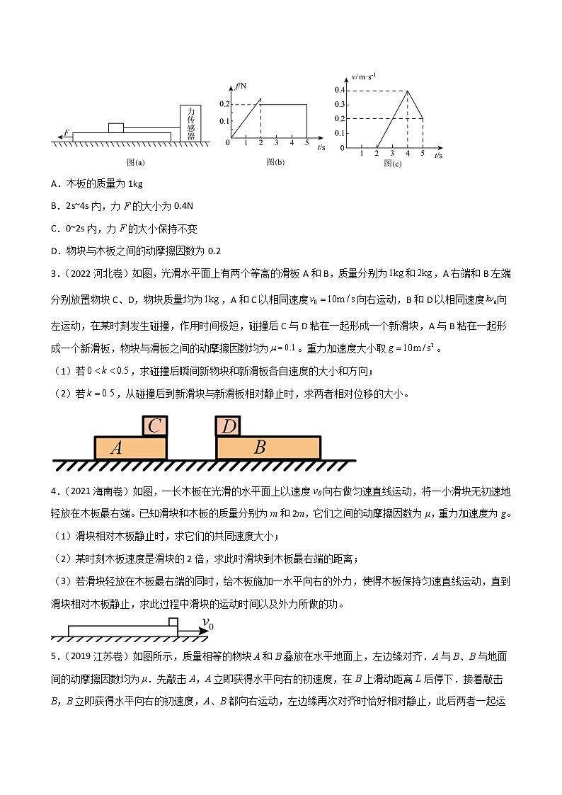 专题06 板块模型（原卷版）第2页