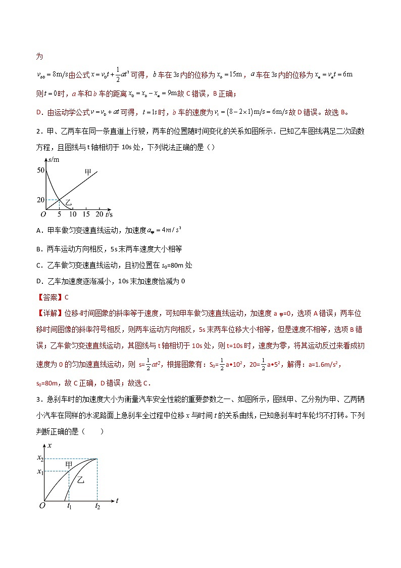 专题34 图像法（运动学和动力学图线斜率的应用）（解析版）第2页