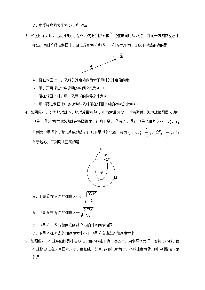 【高考物理模拟】名校名师仿真模拟联考试题（新课标全国卷）（05）02