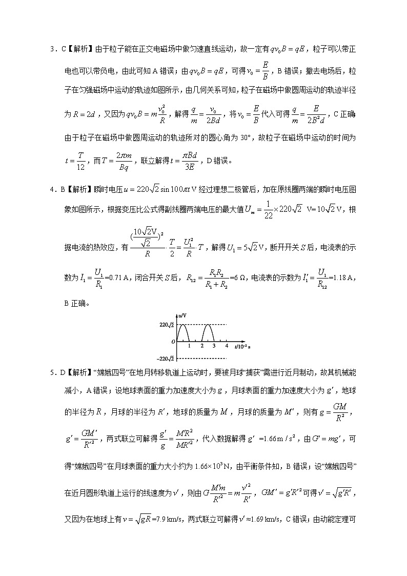 【高考物理模拟】名校名师仿真模拟联考试题（新课标全国卷）（10）02