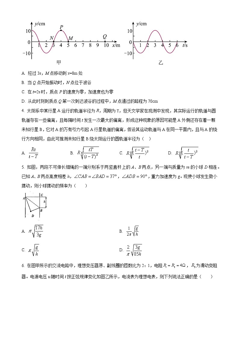 2022-2023学年湖南省长沙市第一中学高三下学期月考（七） 物理（word版）第2页