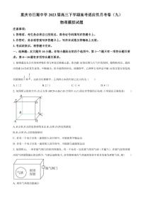 2022-2023学年重庆市巴蜀中学高三下学期高考适应性月考（九）物理试题（PDF版）