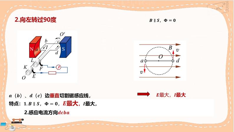 鲁科版高中物理选择性必修第二册·第3章第2节交变电流的产生（课件PPT）第7页