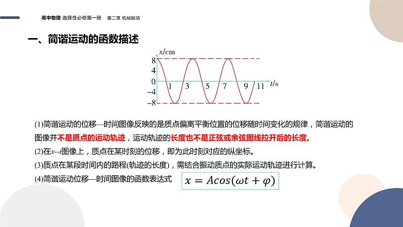 粤教版高中物理选择性必修第一册·第二章机械振动2.2简谐运动的描述（课件PPT）04