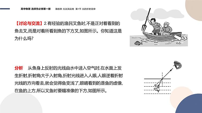 粤教版高中物理选择性必修第一册·第四章光及其应用4.1 光的折射（课件PPT）07