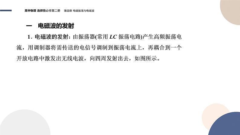 粤教版高中物理选择性必修第二册·4.3电磁波的发射、传播和接收 4.4电磁波谱（课件PPT）04