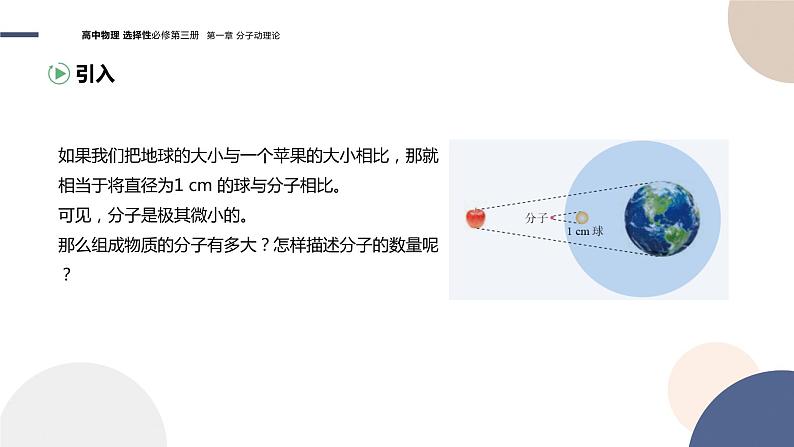 粤教版高中物理选择性必修第三册·第一章分子动理论 第1节物质是由大量分子组成的（课件PPT）03