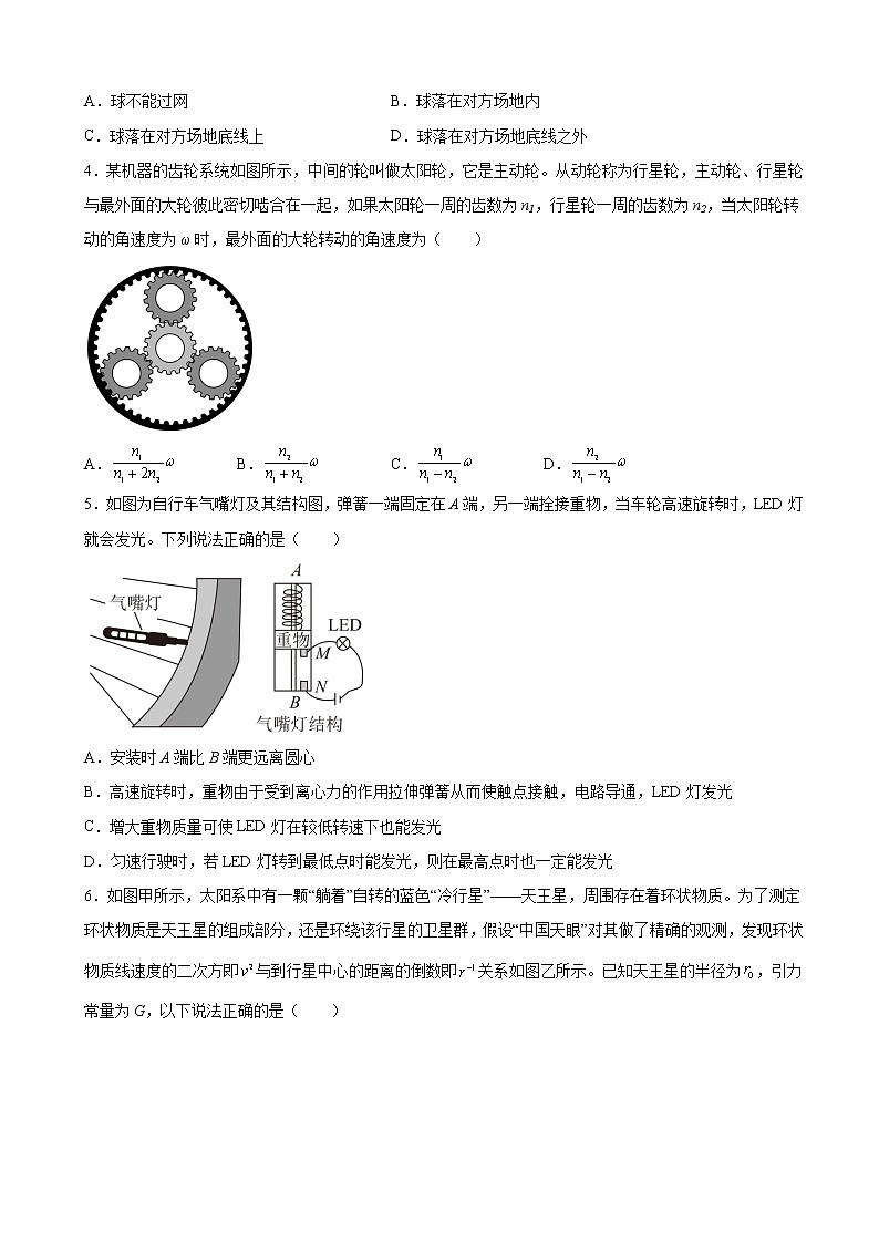 2023届广东省佛山市顺德区第一中学高三上学期一模热身物理试题（一）（解析版）02