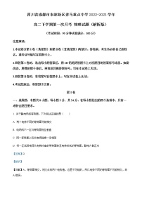 四川省成都市东部新区养马重点中学2022-2023学年高二下学期第一次月考 物理试题（解析版）