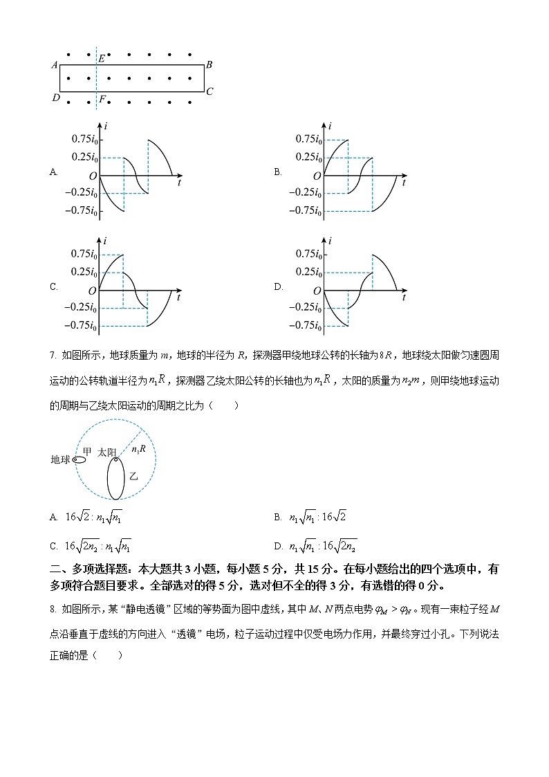 重庆市第八中学校2022-2023学年高三下学期高考适应性月考卷（六）物理试题03