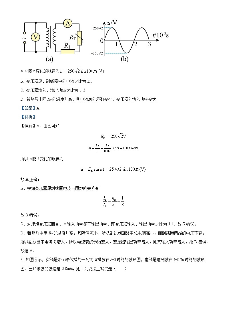 2023天津市十二区重点学校高三下学期联考物理试题含解析02