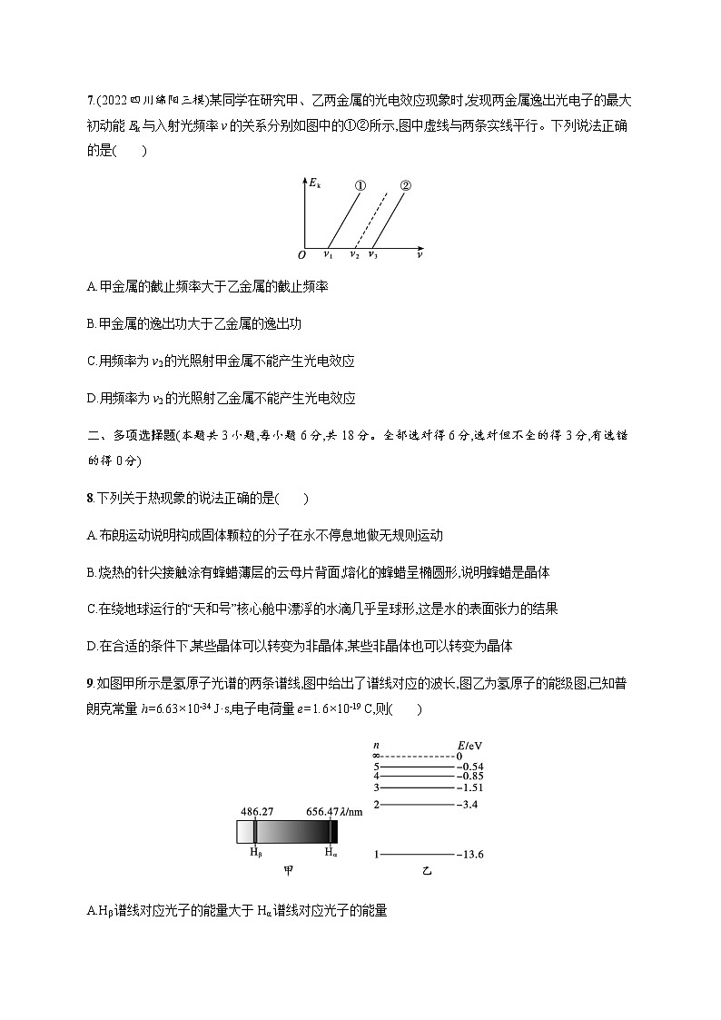 人教版高中物理选择性必修第三册模块综合测评含答案第3页