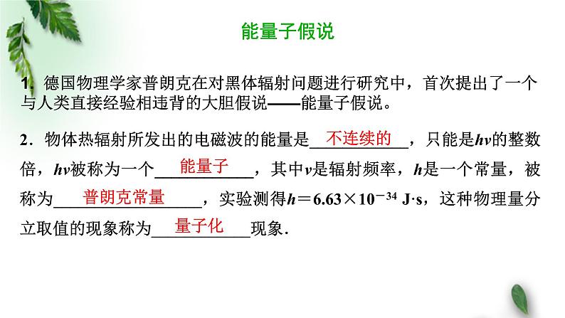 2022-2023年粤教版(2019)新教材高中物理选择性必修3 第4章波粒二象性第2节光电效应方程及其意义课件04