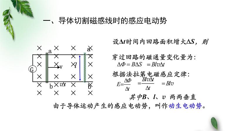 2022-2023年粤教版(2019)新教材高中物理选择性必修2 第2章电磁感应第2节法拉第电磁感应定律（二）课件第5页