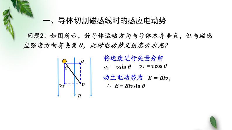 2022-2023年粤教版(2019)新教材高中物理选择性必修2 第2章电磁感应第2节法拉第电磁感应定律（二）课件第6页