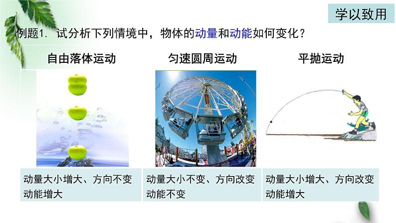 2022-2023年粤教版(2019)新教材高中物理选择性必修1 第1章动量和动量守恒定律第1节冲量动量课件07