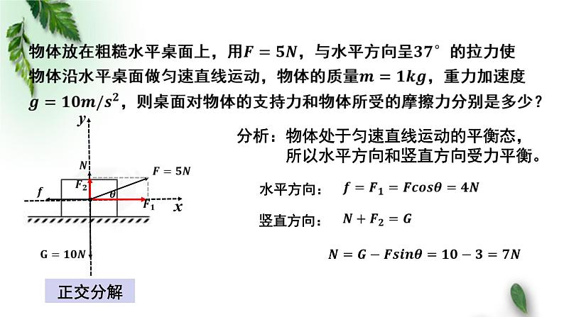 2022-2023年粤教版(2019)新教材高中物理必修1 第3章相互作用第5节力的分解课件(1)第8页