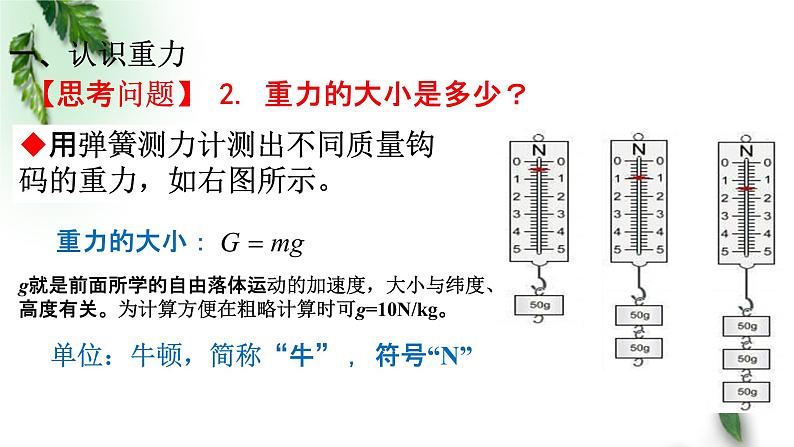 2022-2023年粤教版(2019)新教材高中物理必修1 第3章相互作用第1节重力课件(1)第4页