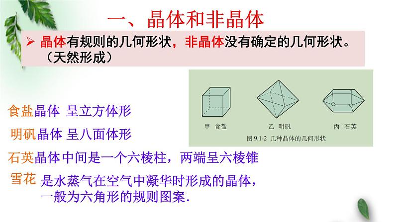 2022-2023年人教版(2019)新教材高中物理选择性必修3 第2章气体固体和液体第4节固体课件第5页