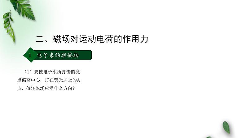 2022-2023年人教版(2019)新教材高中物理选择性必修2 第1章安培力与洛伦兹力第2节磁场对运动电荷的作用力(第二课时)课件第6页