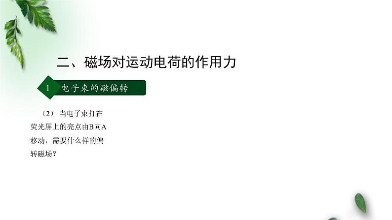 2022-2023年人教版(2019)新教材高中物理选择性必修2 第1章安培力与洛伦兹力第2节磁场对运动电荷的作用力(第二课时)课件第7页