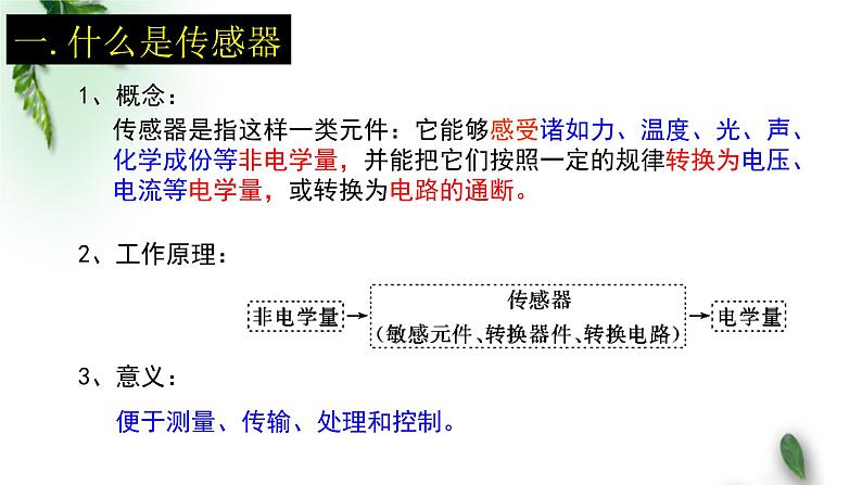 2022-2023年人教版(2019)新教材高中物理选择性必修2 第5章传感器第1节认识传感器(1)课件05