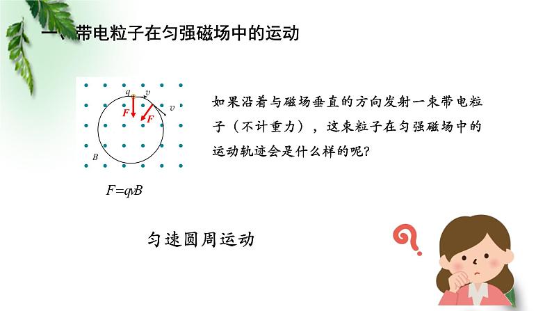 2022-2023年人教版(2019)新教材高中物理选择性必修2 第1章安培力与洛伦兹力第3节带电粒子在匀强磁场中的运动课件第6页