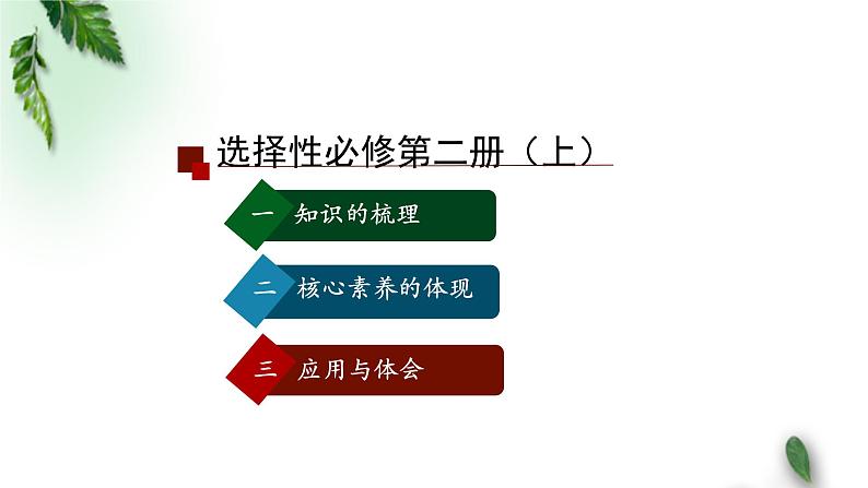 2022-2023年人教版(2019)新教材高中物理选择性必修2 复习课件第2页