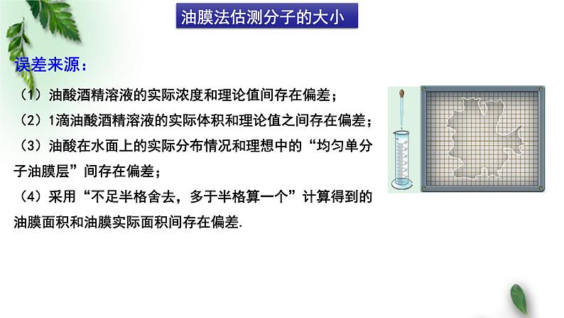 2022-2023年粤教版(2019)新教材高中物理选择性必修3 第1章分子动理论单元复习课课件第7页