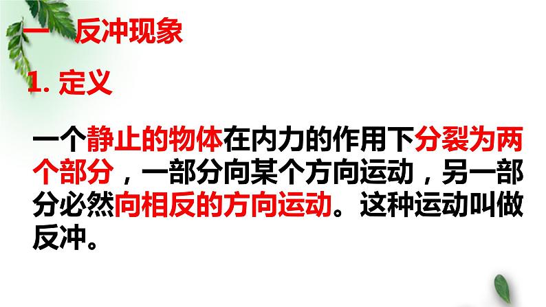 2022-2023年人教版(2019)新教材高中物理选择性必修1 第1章动量守恒定律第6节反冲现象火箭(1)课件第5页