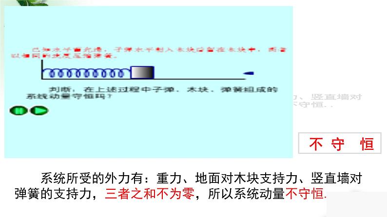 2022-2023年人教版(2019)新教材高中物理选择性必修1 第1章动量守恒定律第3节动量守恒定律课件第7页