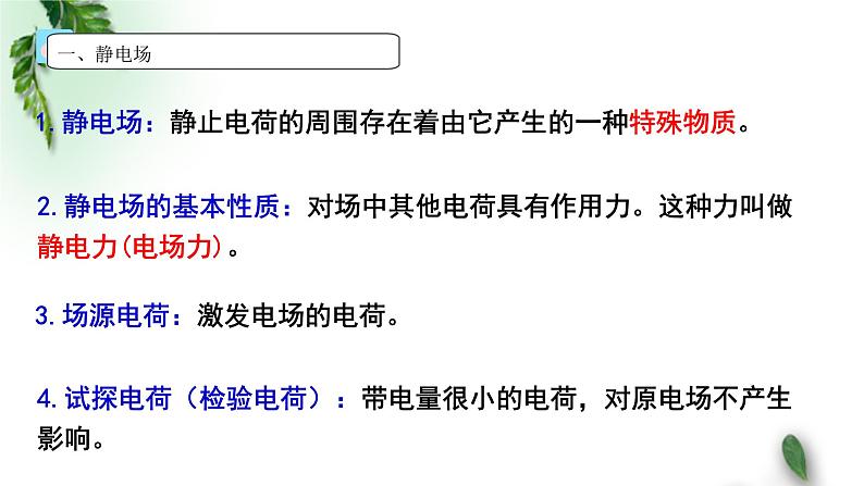 2022-2023年人教版(2019)新教材高中物理必修3 第9章静电场及其应用第3节电场电场强度(1)课件第5页