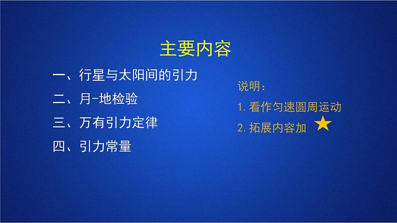 2022-2023年人教版(2019)新教材高中物理必修2 第7章万有引力与宇宙航行第2节万有引力定律(1)课件第3页