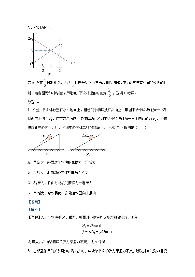 湖南师范大学附属中学2022-2023学年高三物理下学期月考试题（七）（Word版附解析）第3页