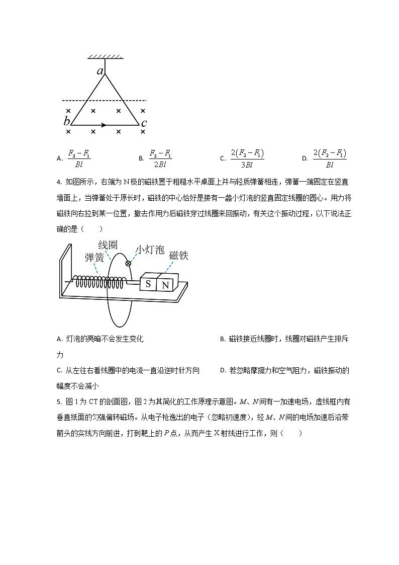 山东省滕州市第一中学2022-2023学年高二下学期3月质量检测物理试题第2页