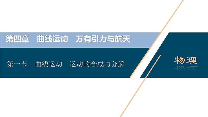 高考物理一轮复习课件+讲义  第4章 1 第一节　曲线运动　运动的合成与分解03