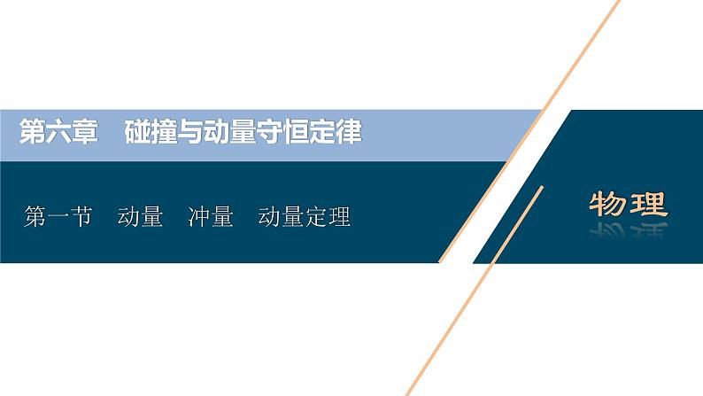 高考物理一轮复习讲义 第6章 1 第一节　动量　冲量　动量定理第3页