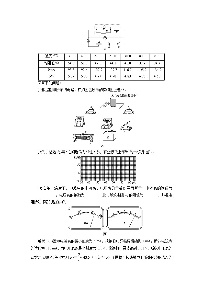 高考物理一轮复习课件+讲义  第11章 3 实验十二　传感器的简单使用03