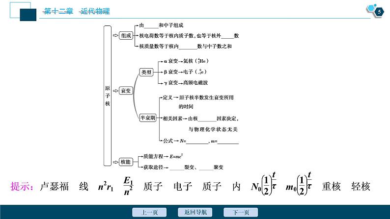 高考物理一轮复习讲义 第12章 2 第二节　原子结构与原子核第6页