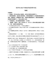 2022-2023学年湖南省长沙市高三上学期新高考适应性考试物理试题（解析版）