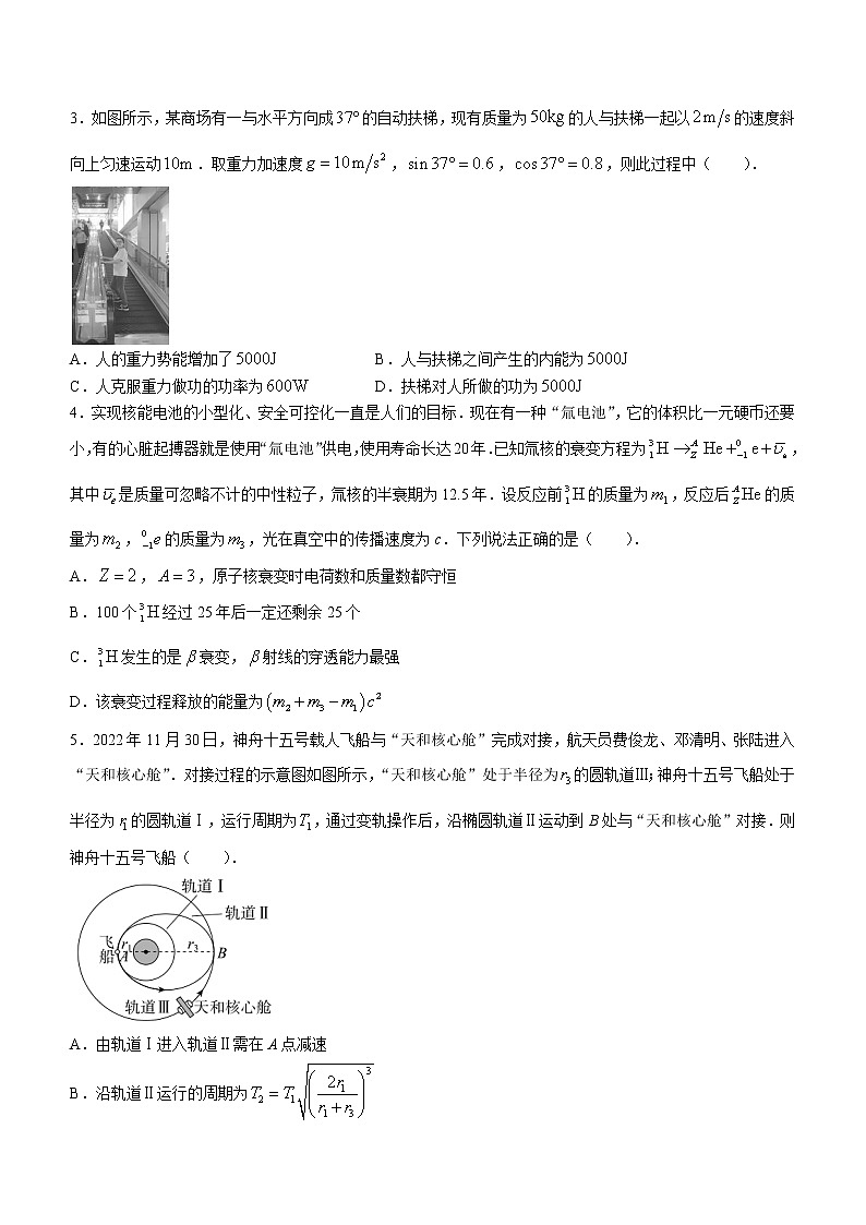 2023届广东省湛江市高三下学期3月普通高考测试（一）（一模） 物理（word版）02