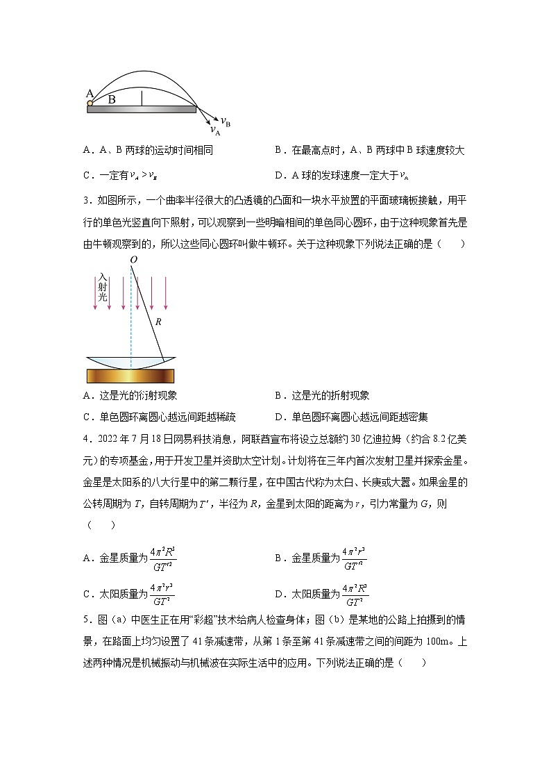 2022-2023学年辽宁省实验中学名校联盟高三上学期1月高考模拟调研卷（三）物理（解析版）02