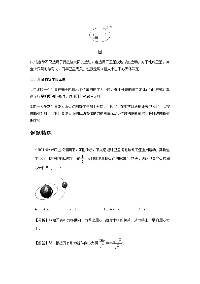 新课改-高中物理-必修第2册  08 C行星的运动 提升版 试卷03