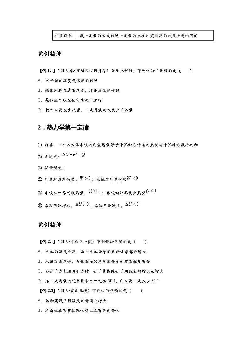 新课改-高中物理-选修第3册  04 B热力学第一定律 中档版 试卷02