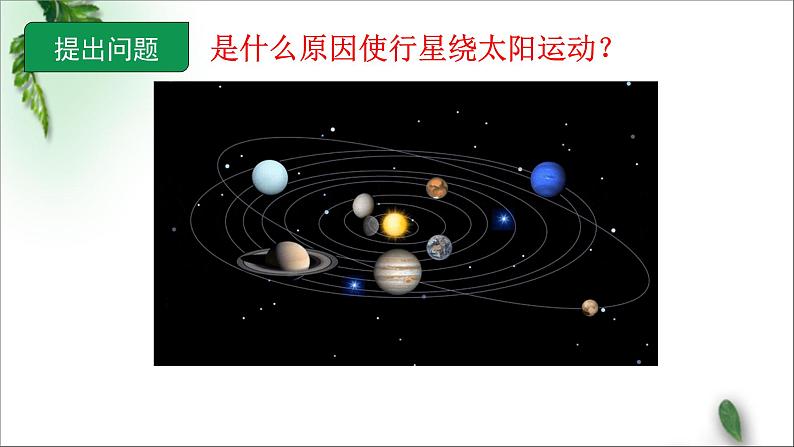 2022-2023年人教版(2019)新教材高中物理必修2 第7章万有引力与宇宙航行第1节行星的运动(4)课件第3页